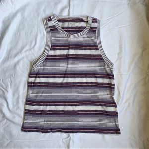 Madewell cropped striped tank